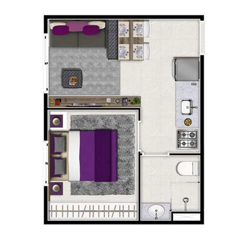 Apartamento para alugar em São Paulo (Consolação), 1 dormitório, 1 banheiro, 1 vaga, 29 m2 de área útil, código 29-1036 (2/19)