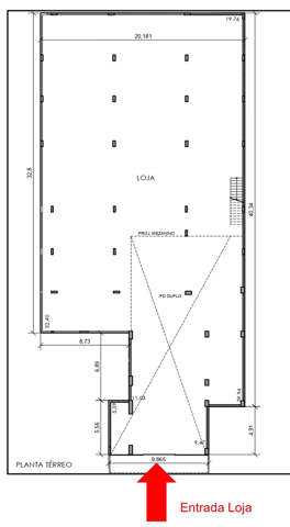 Loja em São Paulo (Cerqueira César), 2 banheiros, 1 vaga, 1.238 m2 de área útil, código 310-337 (4/5)